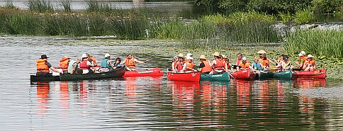 kanus auf der lahn